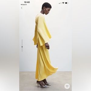 MANGO flared sleeves dress